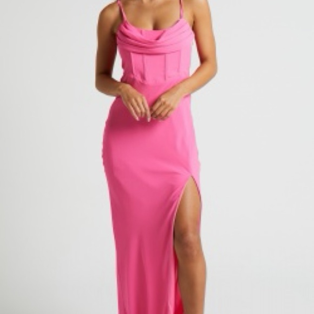 Showpo Vibrant Pink Midi Dress